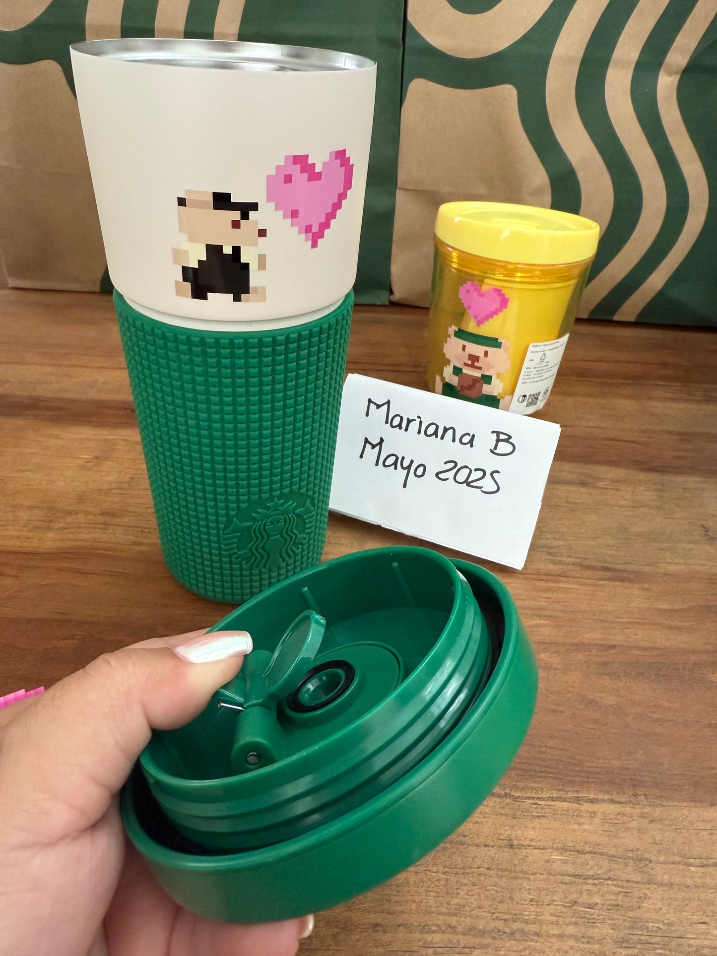 2025 Starbucks Bearista Game Heart Cold Cup 21.5 oz