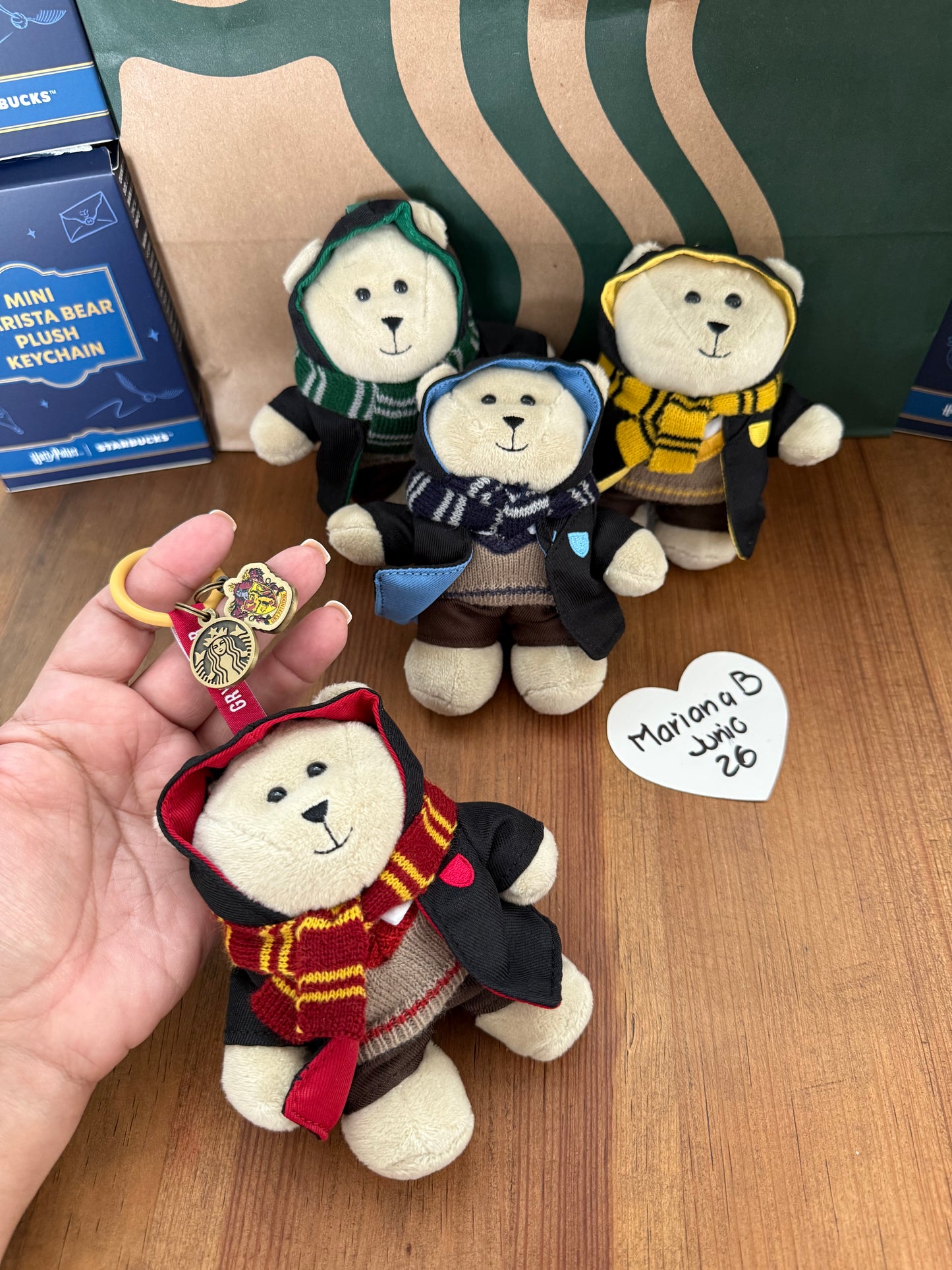 2026 STARBUCKS ASIA HARRY POTTER SET 4 LLAVEROS