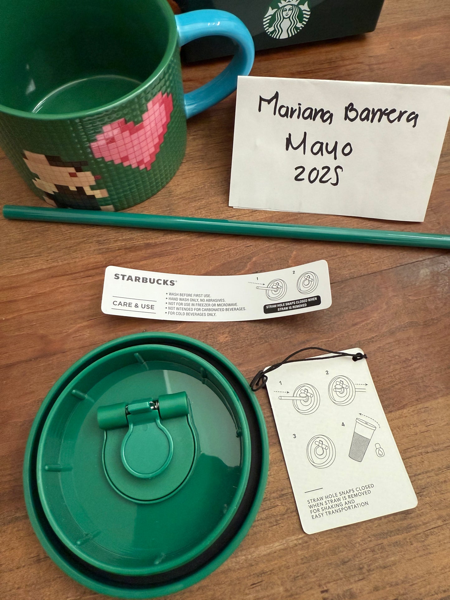2025 Starbucks Bearista Game Heart Cold Cup 21.5 oz