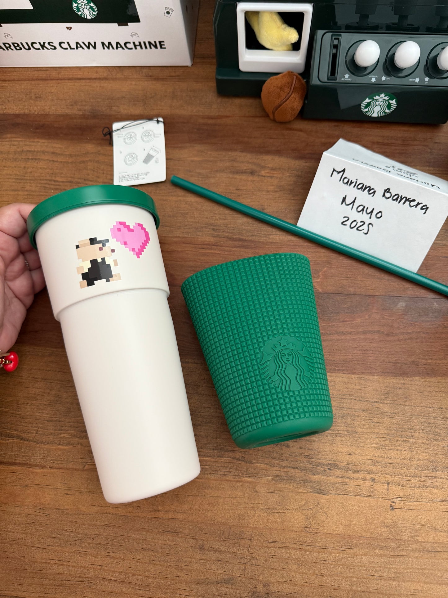2025 Starbucks Bearista Game Heart Cold Cup 21.5 oz