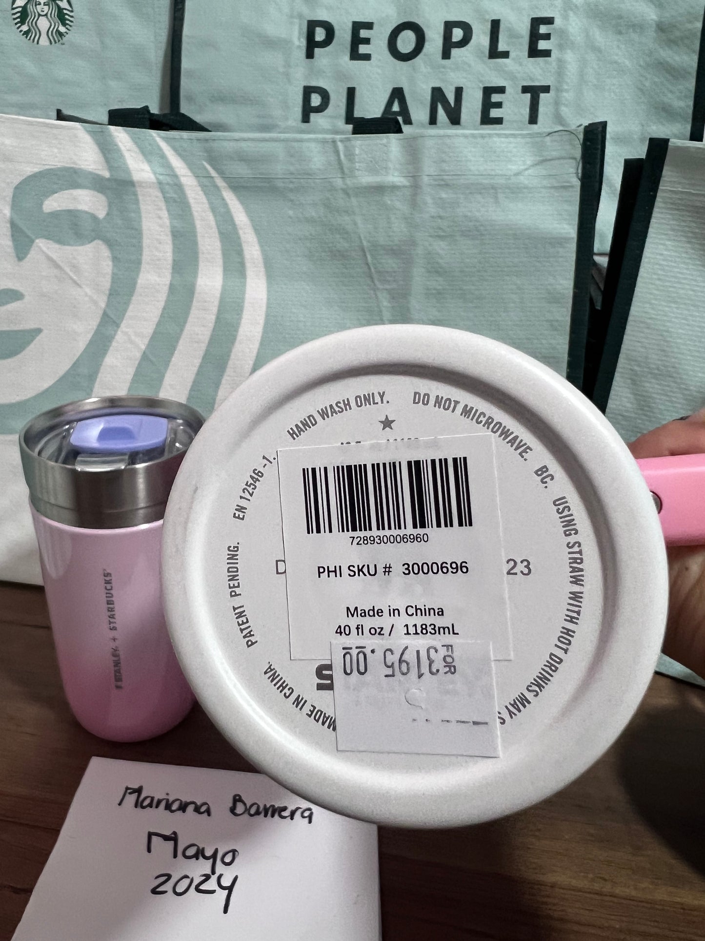 Stanley x Starbucks Filipinas Sweet Pink 40oz 2024