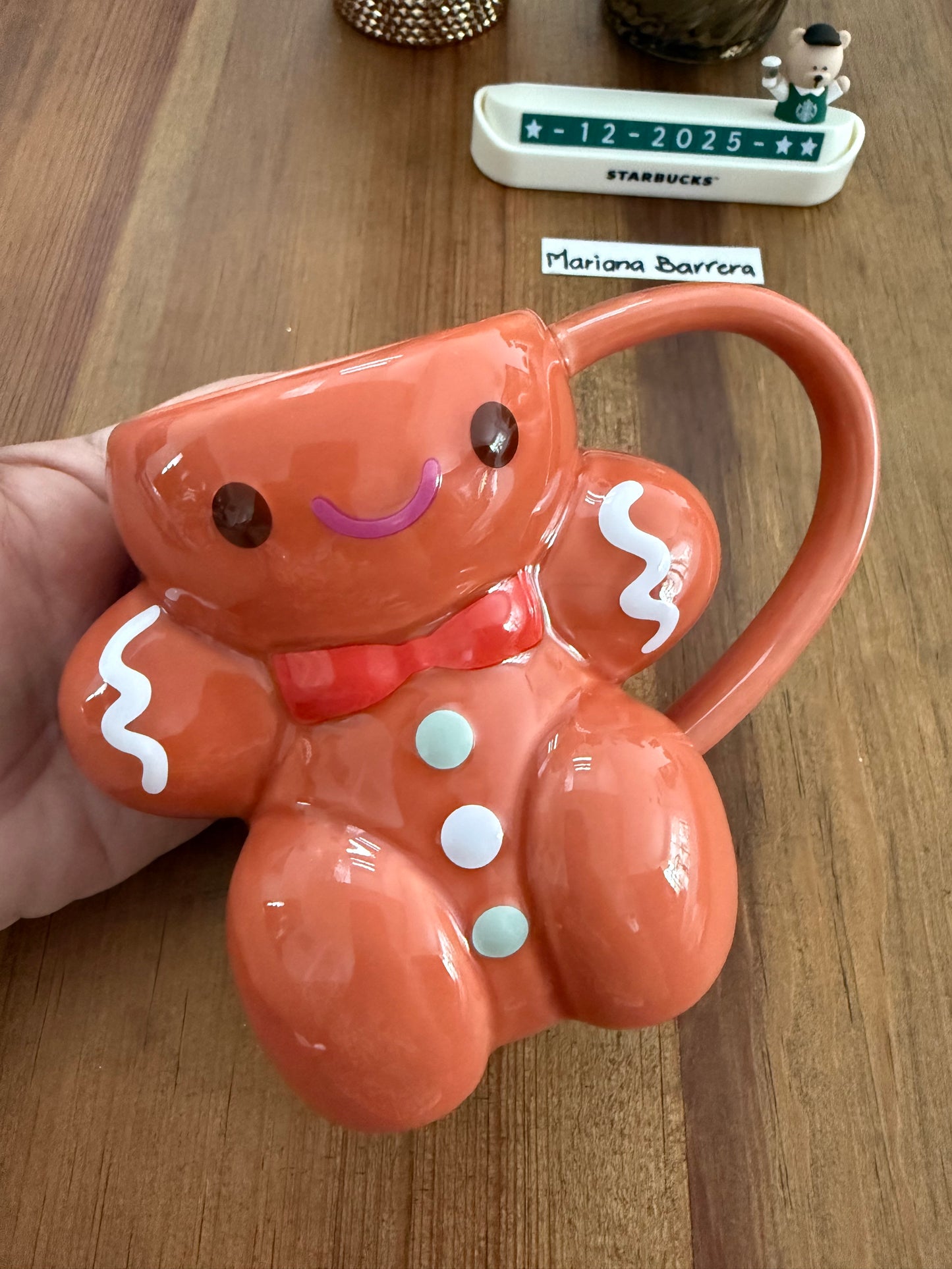 2025 STARBUCKS TAILANDIA HOLIDAY GINGERBREAD CERAMIC MUG