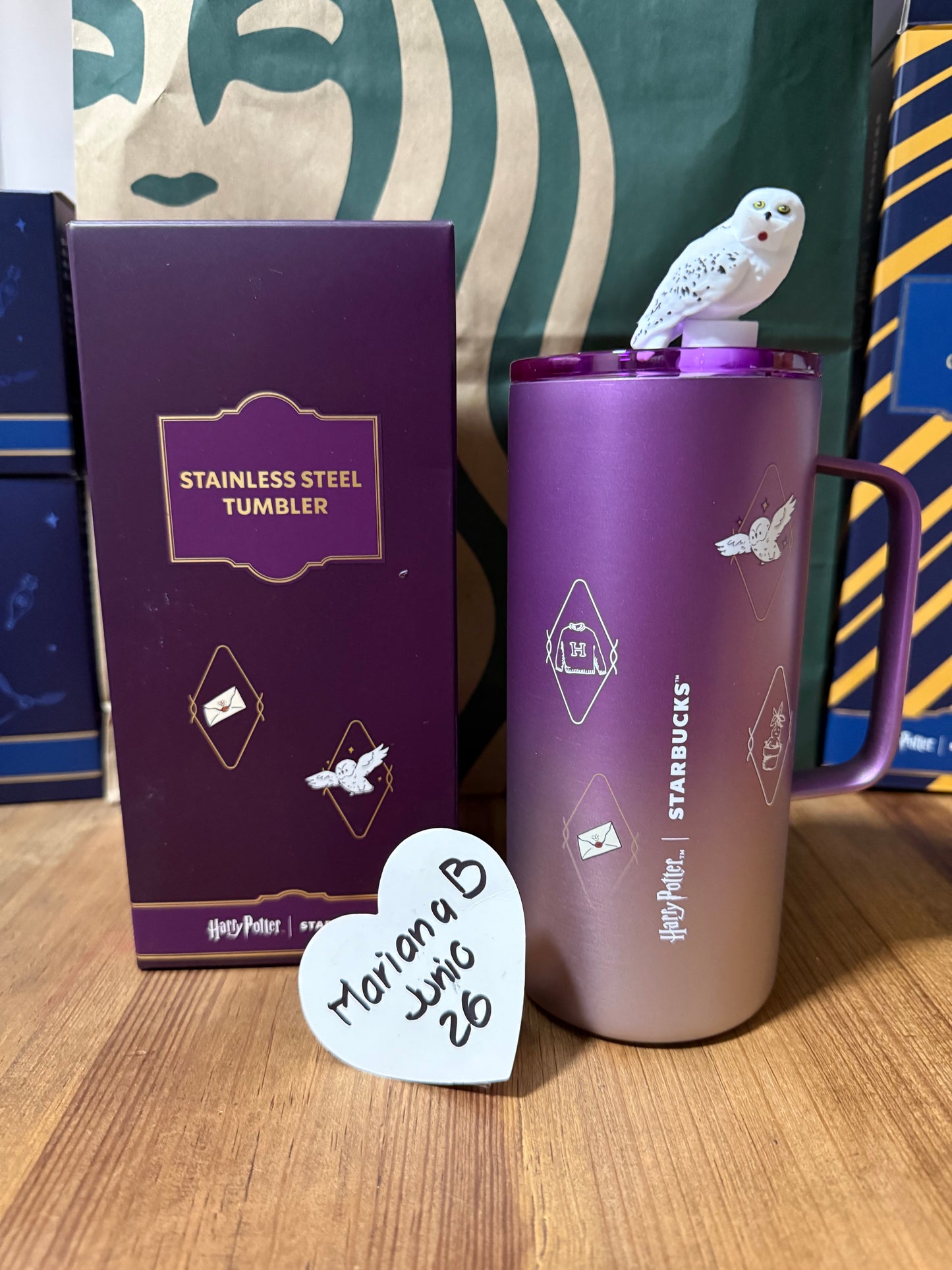 2026 STARBUCKS ASIA HARRY POTTER VASO C STOPPER BUHO