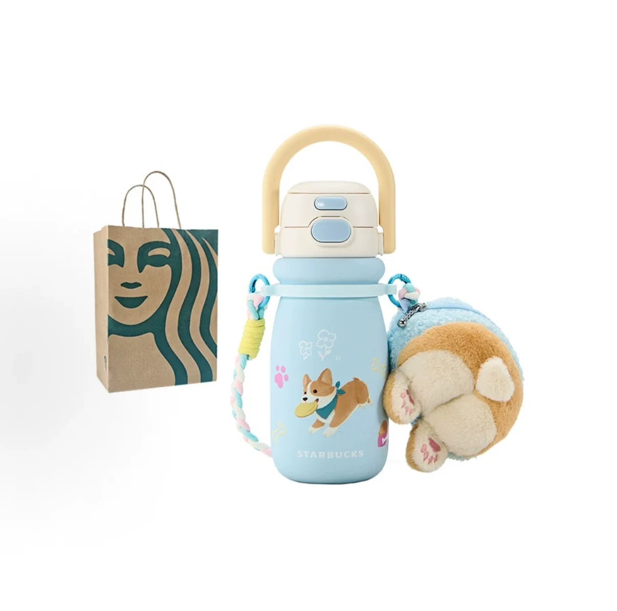 2026 STARBUCKS CHINA PAWS BOTELLA CON MONEDERO